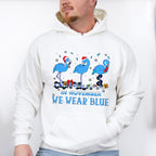 In November We Wear Blue Flamingo - Diabetes Unisex Crewneck T-Shirt Sweatshirt Hoodie