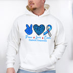 Peace Love Cure Diabetes - Diabetes Unisex Crewneck T-Shirt Sweatshirt Hoodie