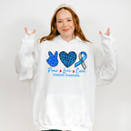 Peace Love Cure Diabetes - Diabetes Unisex Crewneck T-Shirt Sweatshirt Hoodie