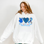 Peace Love Cure Diabetes - Diabetes Unisex Crewneck T-Shirt Sweatshirt Hoodie