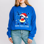 Hope For A Cure - Diabetes Unisex Crewneck T-Shirt Sweatshirt Hoodie