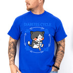 Diabetes Cycle Cat Design - Diabetes Unisex Crewneck T-Shirt Sweatshirt Hoodie