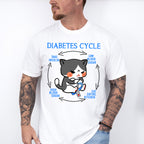 Diabetes Cycle Cat Design - Diabetes Unisex Crewneck T-Shirt Sweatshirt Hoodie
