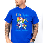 Type 1 Diabetes Sister Pony Design - Diabetes Unisex Crewneck T-Shirt Sweatshirt Hoodie