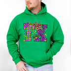 Texas TX Mardi Gras Design - Mardi Gras Unisex Crewneck T-Shirt Sweatshirt Hoodie