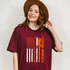 No One Fights Alone - Leukemia Unisex Crewneck T-Shirt Sweatshirt Hoodie