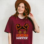 Leukemia Warrior Girl Design - Leukemia Unisex Crewneck T-Shirt Sweatshirt Hoodie