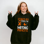 Leukemia Picked Wrong Princess - Leukemia Unisex Crewneck T-Shirt Sweatshirt Hoodie