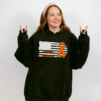 Leukemia Awareness USA Flag - Leukemia Unisex Crewneck T-Shirt Sweatshirt Hoodie