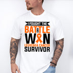 I Fought The Battle And Won - Leukemia Unisex Crewneck T-Shirt Sweatshirt Hoodie