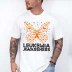 Leukemia Awareness Butterfly Design - Leukemia Unisex Crewneck T-Shirt Sweatshirt Hoodie