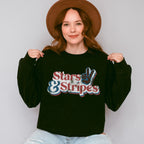 Stars And Stripes 4th Of July Unisex Crewneck T-Shirt Sweatshirt Hoodie