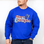 Stars And Stripes 4th Of July Unisex Crewneck T-Shirt Sweatshirt Hoodie