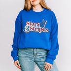 Stars And Stripes 4th Of July Unisex Crewneck T-Shirt Sweatshirt Hoodie