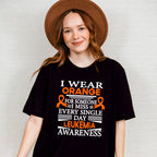 I Wear Orange For Someone I Miss - Leukemia Unisex Crewneck T-Shirt Sweatshirt Hoodie