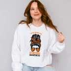 Wear Orange Girl Design - Leukemia Unisex Crewneck T-Shirt Sweatshirt Hoodie
