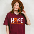 Hope Ribbon Design - Leukemia Unisex Crewneck T-Shirt Sweatshirt Hoodie