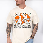 Gnome One Fights Alone - Leukemia Unisex Crewneck T-Shirt Sweatshirt Hoodie