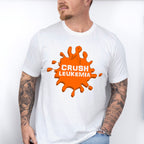 Crush Leukemia Splash Design - Leukemia Unisex Crewneck T-Shirt Sweatshirt Hoodie