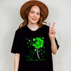 Lymphoma Awareness Cat Flower Design - Lymphoma Unisex Crewneck T-Shirt Sweatshirt Hoodie