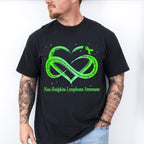 Lymphoma Strong Heart Design - Lymphoma Unisex Crewneck T-Shirt Sweatshirt Hoodie