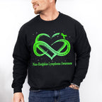 Lymphoma Strong Heart Design - Lymphoma Unisex Crewneck T-Shirt Sweatshirt Hoodie
