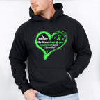 Wear Green Heart Design - Lymphoma Unisex Crewneck T-Shirt Sweatshirt Hoodie