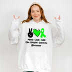 Peace Love Cure - Lymphoma Unisex Crewneck T-Shirt Sweatshirt Hoodie