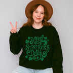 Happy St Patrick's Day Design - St. Patrick's Day Theme Unisex Crewneck T-Shirt Sweatshirt Hoodie