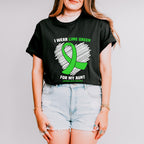 I Wear Green For My Aunt - Lymphoma Unisex Crewneck T-Shirt Sweatshirt Hoodie