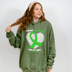 I Wear Green For My Aunt - Lymphoma Unisex Crewneck T-Shirt Sweatshirt Hoodie