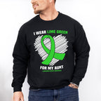 I Wear Green For My Aunt - Lymphoma Unisex Crewneck T-Shirt Sweatshirt Hoodie