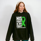 His Fight Is My Fight Ribbon - Lymphoma Unisex Crewneck T-Shirt Sweatshirt Hoodie