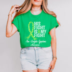 His Fight Is My Fight Lymphoma - Lymphoma Unisex Crewneck T-Shirt Sweatshirt Hoodie
