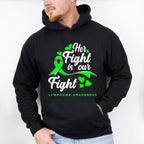 Her Fight Is Our Fight - Lymphoma Unisex Crewneck T-Shirt Sweatshirt Hoodie