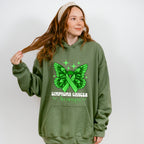 Lymphoma Butterfly Ribbon Design - Lymphoma Unisex Crewneck T-Shirt Sweatshirt Hoodie