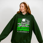 Lymphoma Awareness Skull Design - Lymphoma Unisex Crewneck T-Shirt Sweatshirt Hoodie