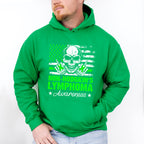Lymphoma Awareness Skull Design - Lymphoma Unisex Crewneck T-Shirt Sweatshirt Hoodie