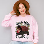 Farm Wife Farm Life Design - Farmer Unisex Crewneck T-Shirt Sweatshirt Hoodie