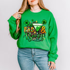 Bad & Boozy - St. Patrick's Day Theme Unisex Crewneck T-Shirt Sweatshirt Hoodie