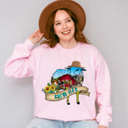 Farm Life Sheep Silhouette Design - Farmer Unisex Crewneck T-Shirt Sweatshirt Hoodie