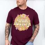 Smile Face Hair Hustler Design - Hair Stylist Unisex Crewneck T-Shirt Sweatshirt Hoodie