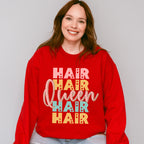 Hair Queen Design - Hair Stylist Unisex Crewneck T-Shirt Sweatshirt Hoodie