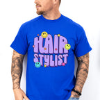 Hair Stylist Smile Face Design - Hair Stylist Unisex Crewneck T-Shirt Sweatshirt Hoodie