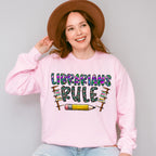 Librarians Rule Design - Librarian Unisex Crewneck T-Shirt Sweatshirt Hoodie