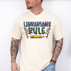 Librarians Rule Design - Librarian Unisex Crewneck T-Shirt Sweatshirt Hoodie
