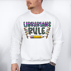 Librarians Rule Design - Librarian Unisex Crewneck T-Shirt Sweatshirt Hoodie