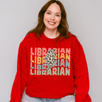 Retro Librarian Design - Librarian Unisex Crewneck T-Shirt Sweatshirt Hoodie
