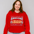 Awesome Librarian Design - Librarian Unisex Crewneck T-Shirt Sweatshirt Hoodie