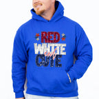 Glitter Red White And Cute 4th Of July Unisex Crewneck T-Shirt Sweatshirt Hoodie